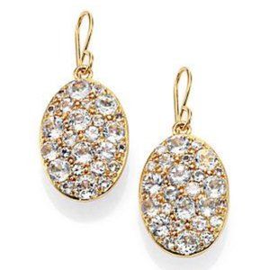 Elizabeth and James White Topaz Earrings